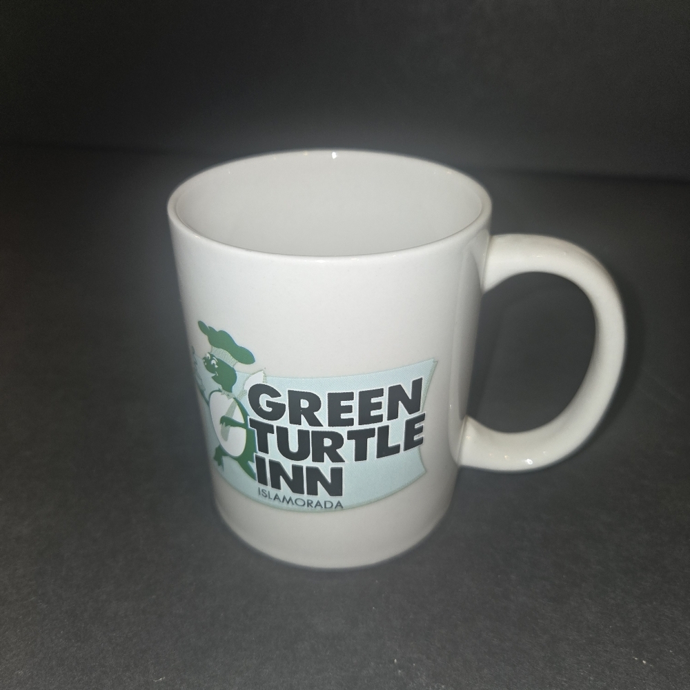 HTF VINTAGE WHITE TURTLE INN ISLAMORADA FLORIDA KEYS MUG COFFEE CUP